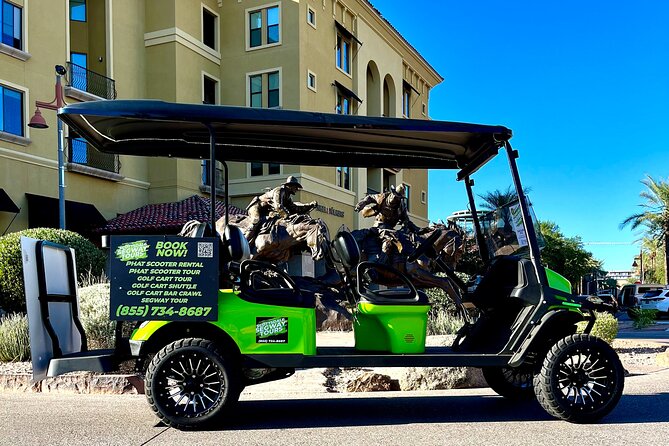 1.5 Hour Stretch Limo Golf Cart Tour, Ultimate Old Town Exploration - 1.5 Hours of Old Town Scottsdale by Stretch Limo Golf Cart