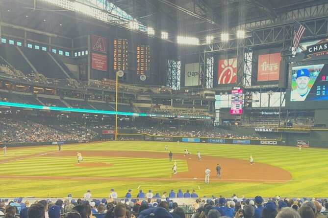 Arizona Diamondbacks Baseball Game Ticket at Chase Field - Chase Field in Phoenix: baseball in the desert, with mountain views