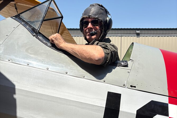 Biplane Flight in Mesa, AZ - Easily Accessible from Scottsdale - The cockpit routine: climbing in, helmets on, and using the mic