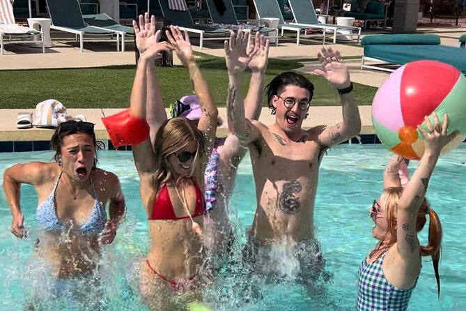 Old Town Scottsdale Party Bike Bar Crawl and Pool Party - The Monarch Hotel pool party: where the fun actually cools down