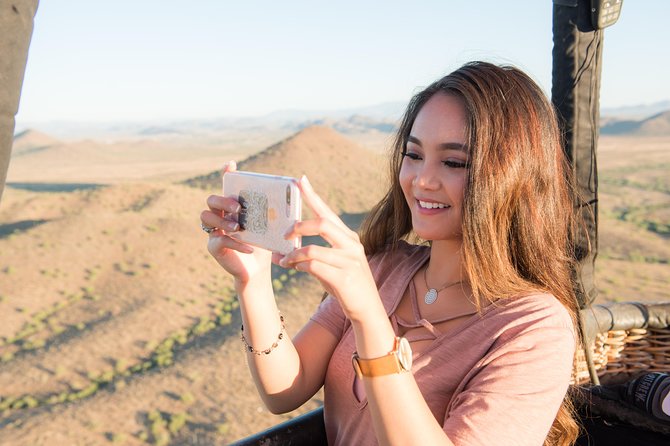 Phoenix Afternoon Hot Air Balloon Ride with Bubbly + Charcuterie - The Ground Celebration: Balloonists Ceremony, Linens, and Gourmet Bites