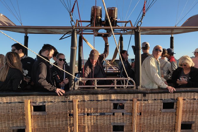 Phoenix area Hot Air Balloon Ride on the Largest Balloon in USA - Landing, Champagne Toast, and the Desert Breakfast That Finishes Strong