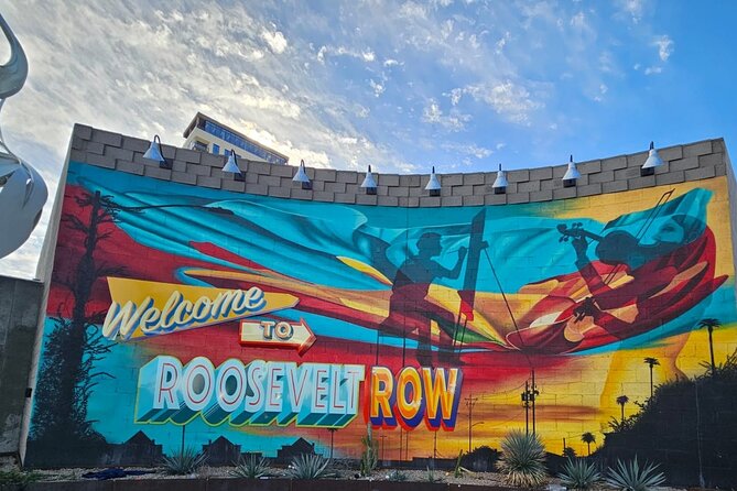 Phoenix Art Heist: Mural Mystery Exploration Game and Tour - Carrie Marill tribute mural: reading symbolism in black-and-white