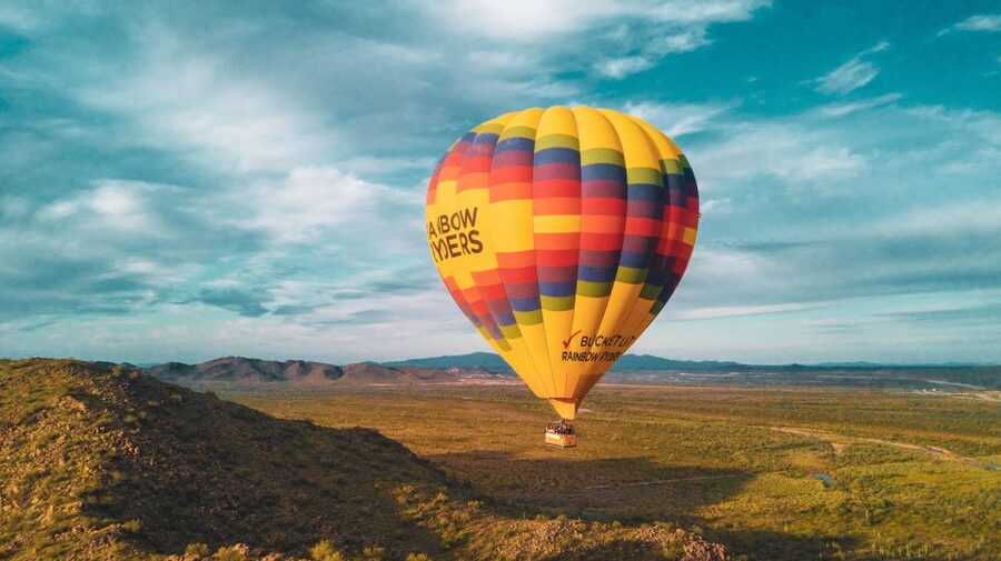 Phoenix: Hot Air Balloon Flight with Champagne - Landing day details: chase crew, van ride, and champagne toast