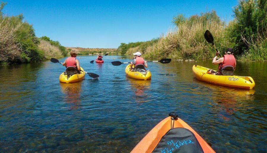 Phoenix: Self-Guided Kayaking Trip to Foxtail - The 5-mile Foxtail run: what your 2-hour river time actually feels like