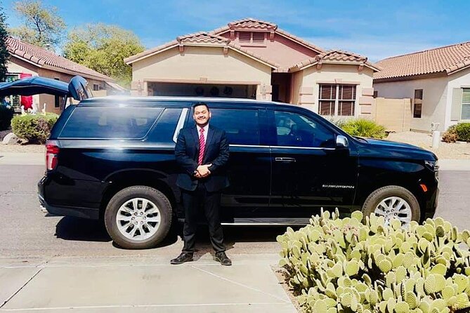 PHX (Phoenix Airport) Round-trip Sedan transportation Phoenix address - Vehicle Choice: Sedan, SUV, or Executive Van for Your Party