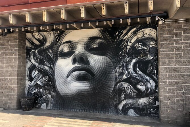 RoRo Street Art Tour in Phoenix - Stop 1 at The Churchill: shipping containers, a mural, and a story