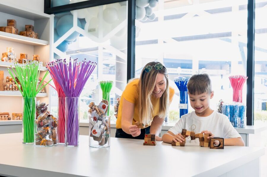 Scottsdale: Museum of Illusions Ticket at Arizona Boardwalk - Puzzle Bar: memory games that feel like a brain workout